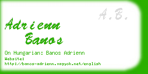 adrienn banos business card